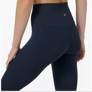 Navy Lululemon Align Leggings.
